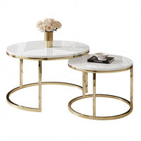 COUCHTISCH CIRI 2-in-1 CHROME gold - Goldfarben, Holzwerkstoff (70/70/48cm) - Lookway