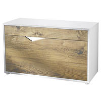 SCHUHSCHRANK Kolmio Eiche Ribbeck - Alteiche, Holzwerkstoff (85/50/33cm) - Vladon