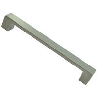 MÖBELGRIFF BA 160mm, Küchengriff Edelstahloptik, Schrankgriff modern - Edelstahlfarben, Metall (1.8/2.5/17.5cm)