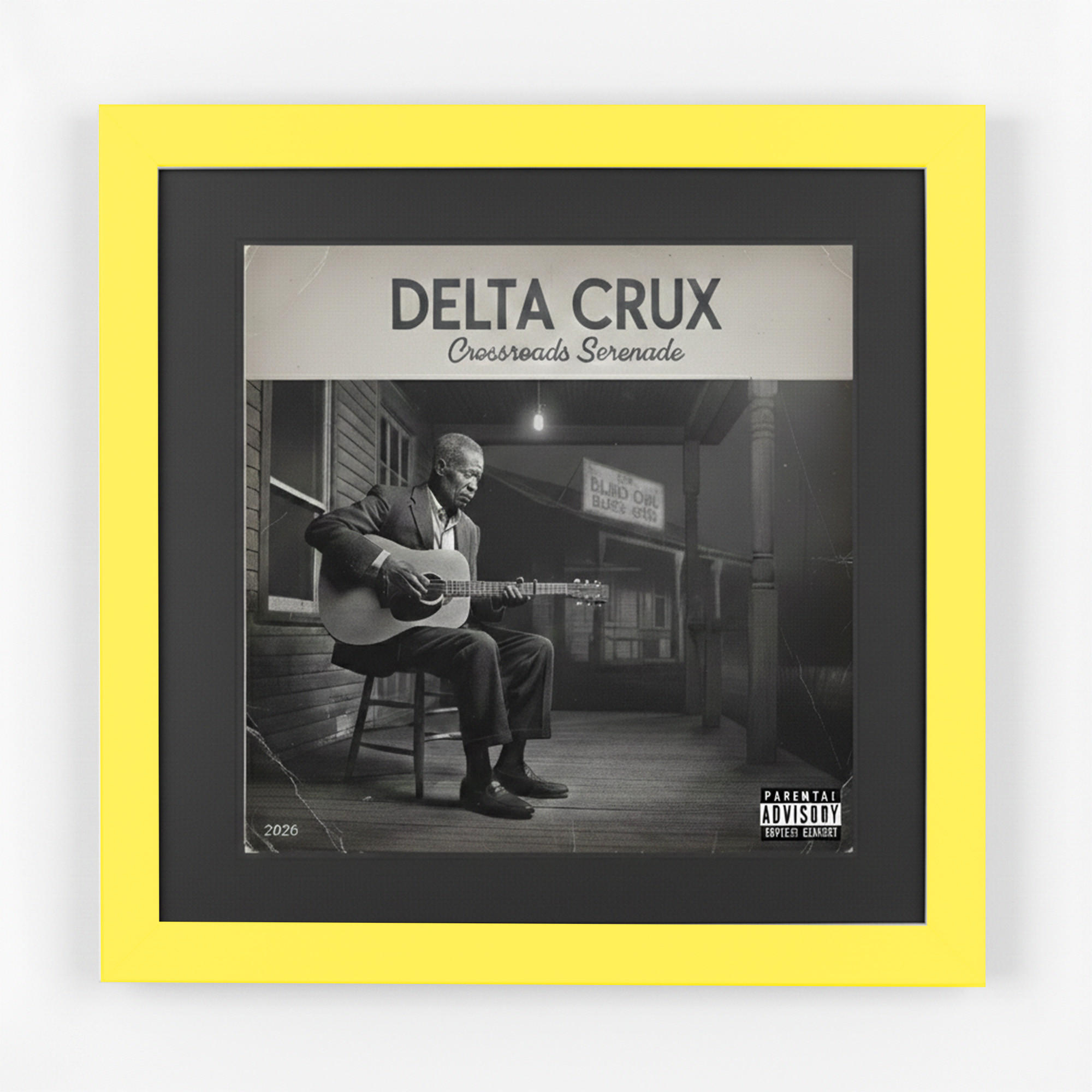 SCHALLPLATTEN BILDERRAHMEN 40/40 2er Set - Gelb, Holz (40/40cm) - K-Möbel