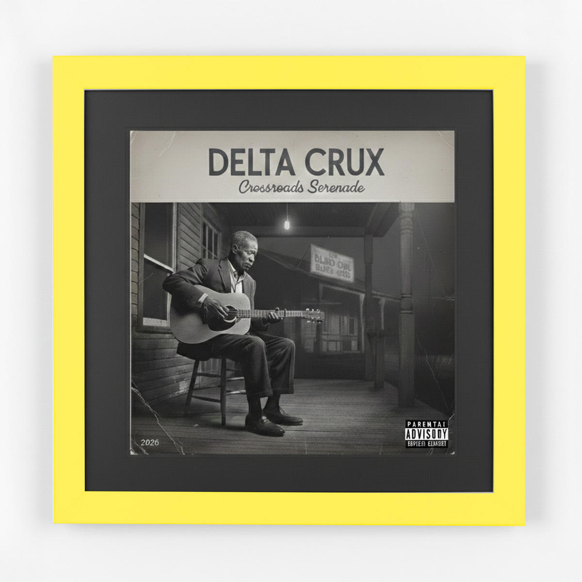 SCHALLPLATTEN BILDERRAHMEN 40/40 2er Set - Gelb, Holz (40/40cm) - K-Möbel