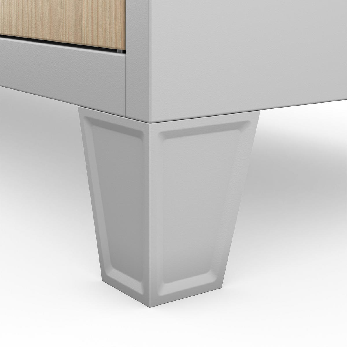 ARBEITSSCHUTZ-SPINDSCHRANK ROBERT 172x136x45 cm - Grau/Sonoma Eiche, Metall (136/172/45cm) - Jan Nowak