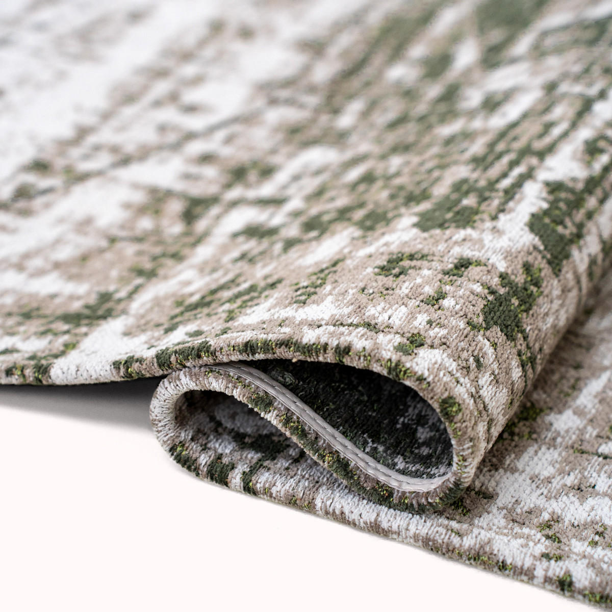 TEPPICH Central Green Griff 140/200 cm - Grün, Textil (140/200cm) - Louis De Poortere
