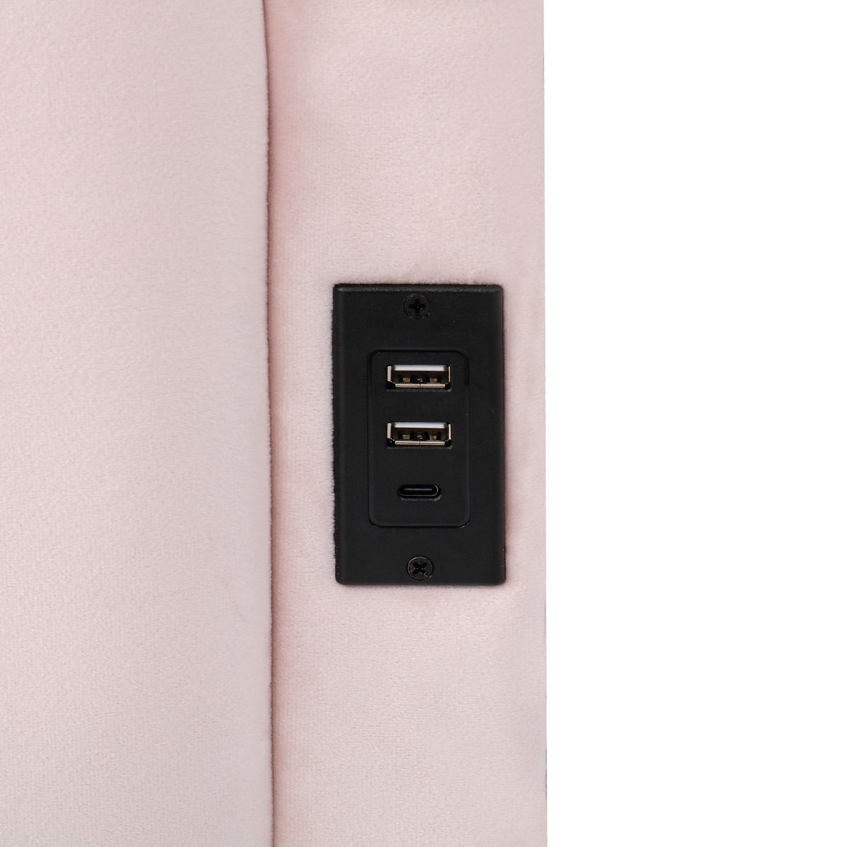 POLSTERBETT 90/200 cm rosa aus Samt mit Bettkasten - Rosa, Textil - OKMYHOME