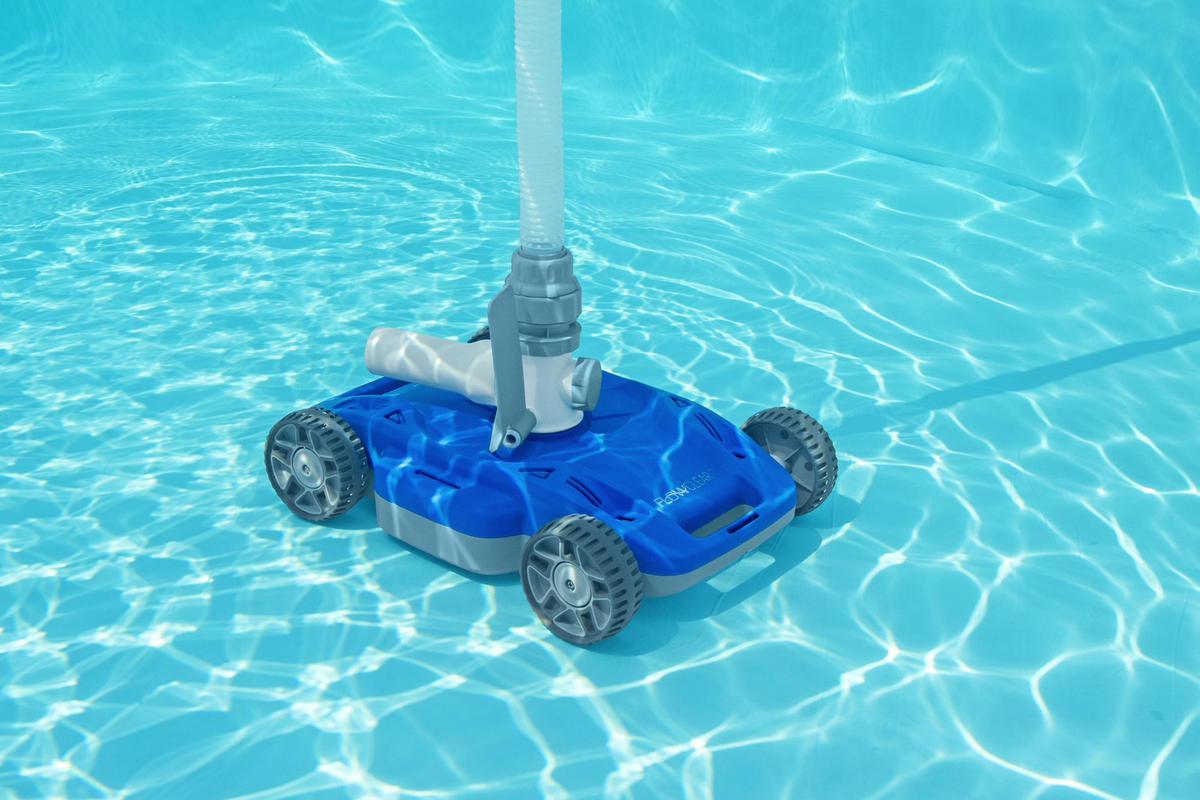 POOLROBOTER Megatro Pumpenbetrieben Autonom Grau 22x32x44,6cm - Grau, Kunststoff (32/22/44.6cm) - DELUKE