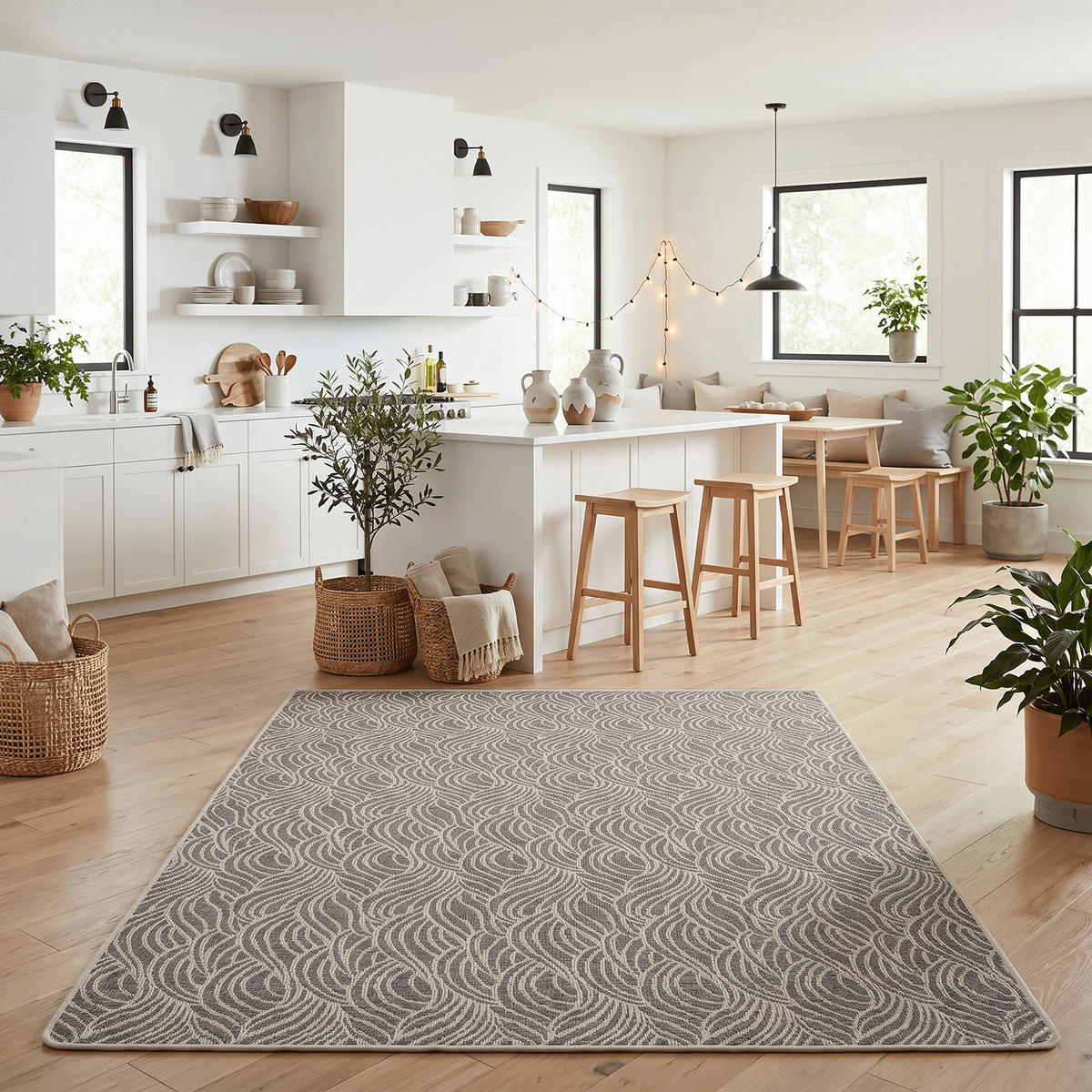 IN- UND OUTDOOR TEPPICH BEIDSEITIG NEWPORT DESIGN - Grau, Textil (200/250cm) - Snapstyle