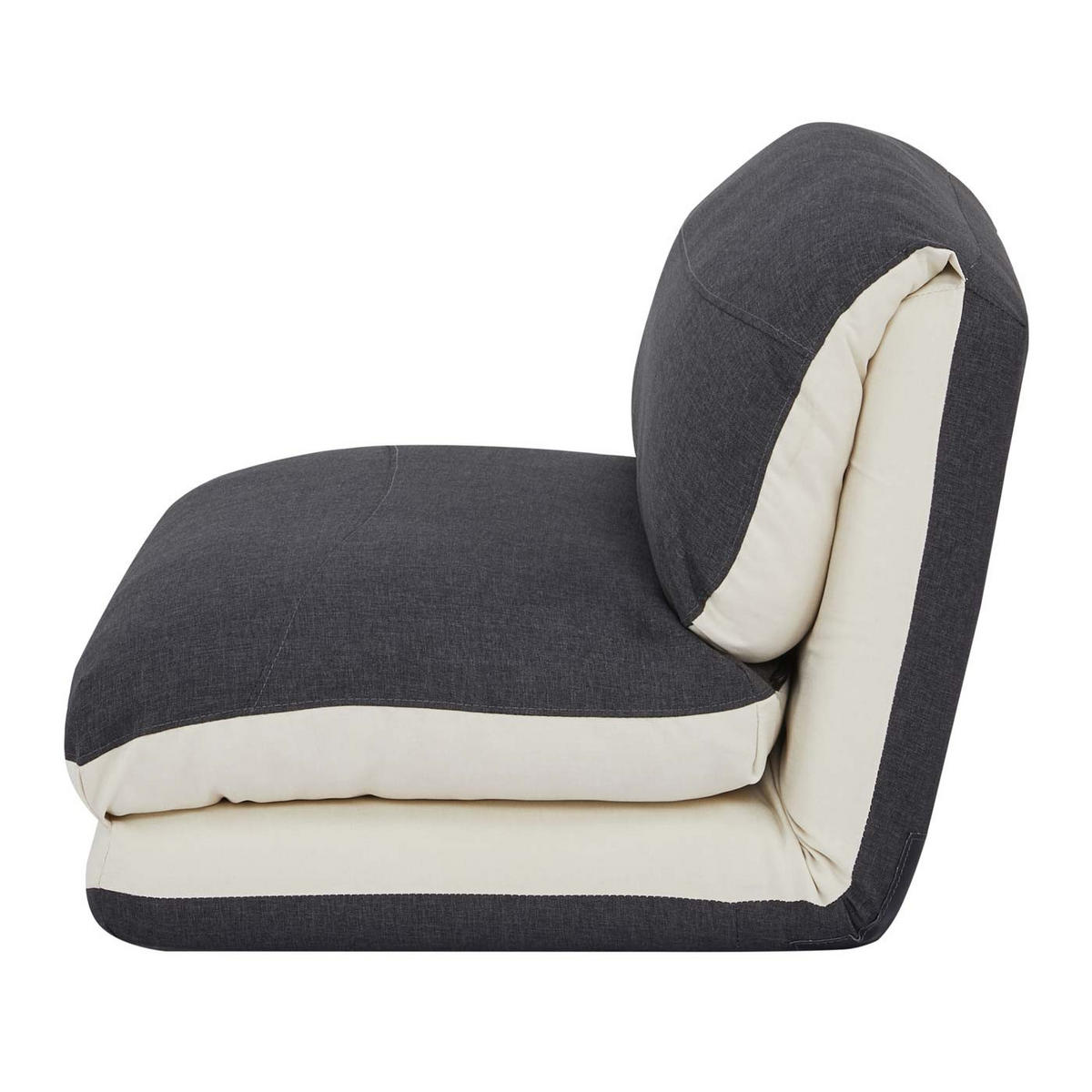 SCHLAFSESSEL Beige, Schwarz - Beige/Schwarz, Textil (75/60/75cm) - MCW