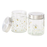 SCHRAUBGLÄSER HONEY 625 ml 2er-Set - Transparent, Glas (9.6/12.3/9.6cm) - Boltze Home