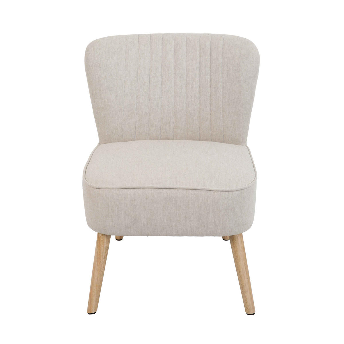 STÜHLE 2-tlg., Beigefarbe - Beige, Textil (62/77/70cm) - Oviala