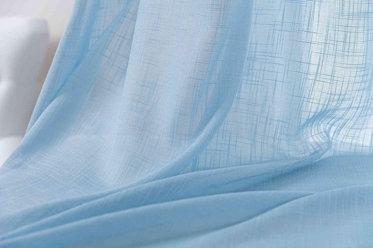 GARDINE SEOUL HxB 245x140 cm Hellblau - Hellblau, Textil (140/245cm) - Gardinenbox