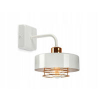 WANDLEUCHTE EDISON - Goldfarben/Weiß, Metall (23/23/20cm) - kiki design