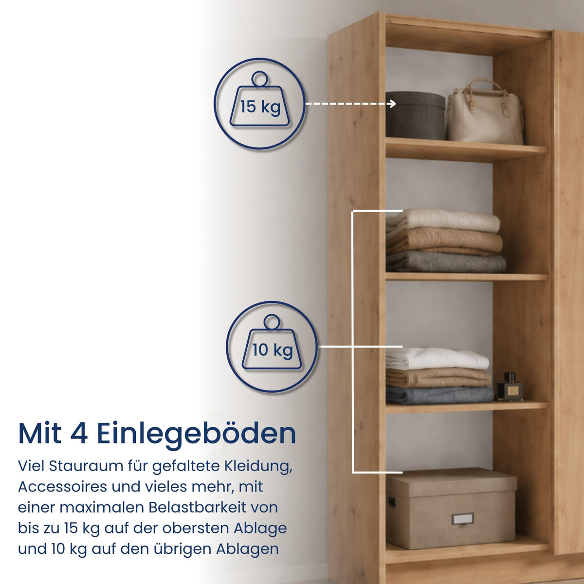 SCHWEBETÜRENSCHRANK 2-Türen 150 cm mit Spiegel in Artisan - Eiche Artisan, Holzwerkstoff (62/198.5/150.6cm) - Home Collective