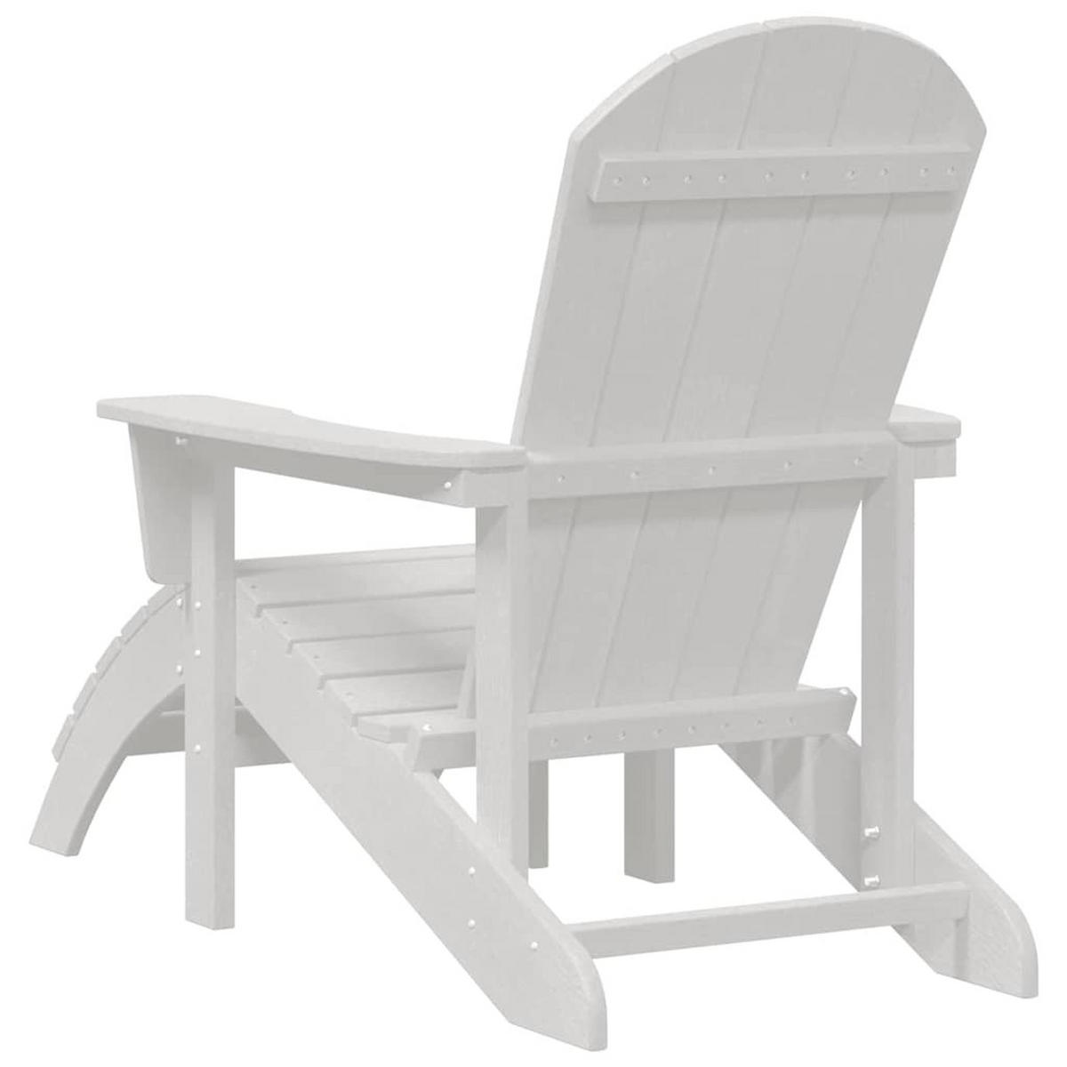 ADIRONDACK-STUHL Weiss 82/74/92 Cm Hdpe - Weiß, Kunststoff (74/92/82cm) - vidaXL