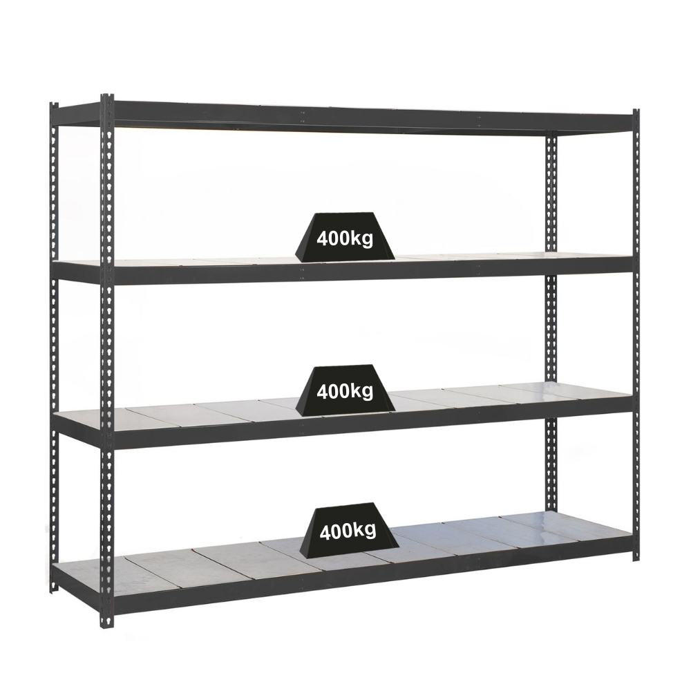 SCHWERLASTREGAL METAL YETI FOUR | HxBxT 200x120x60cm | Fachlast 400kg | Anthrazit - Anthrazit, Metall (120/200/60cm) - PROREGAL