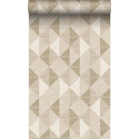 TAPETE 3D Grasmuster 50 x 900 cm - Beige, Papier (50/900cm) - Origin Wallcoverings