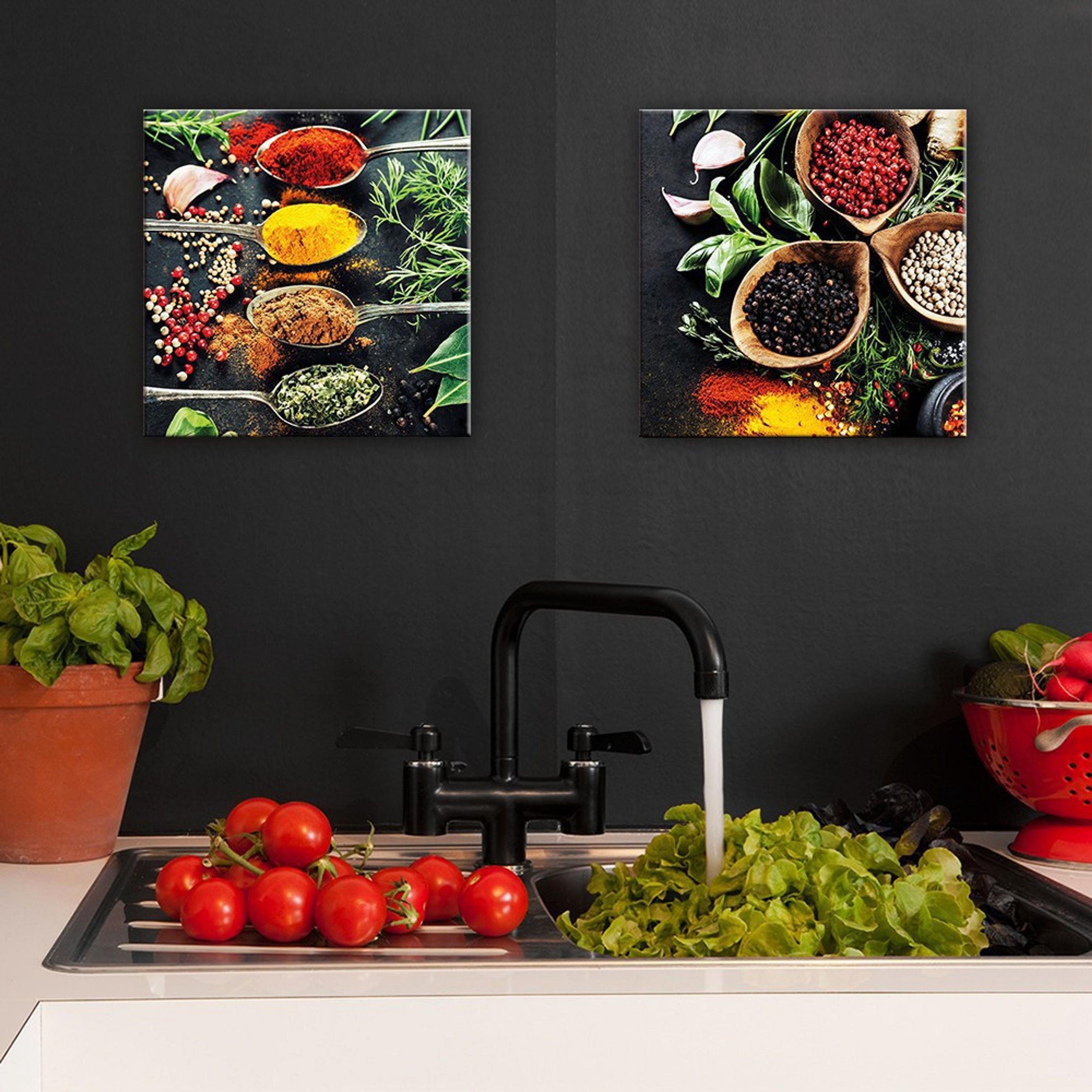 Thumbnail - artissimo Glasbild, Gelb, Glas, Essen/Getränk, Quadratisch, 30x30 cm, Bilder und Zubehör, Wandbilder, Glasbilder