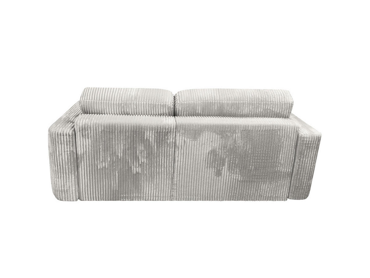 ECKSOFA Luna L rechts Creme aus Cord - Creme, Textil (271/195cm) - KS Home Concept