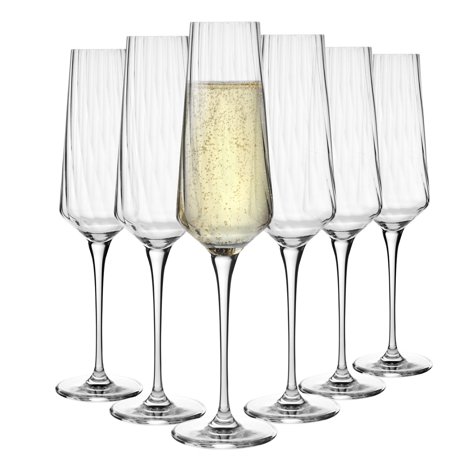 SEKTGLÄSER, 2er-Set, 200 ml - Transparent, Glas (0.2L) - Krosno Glass