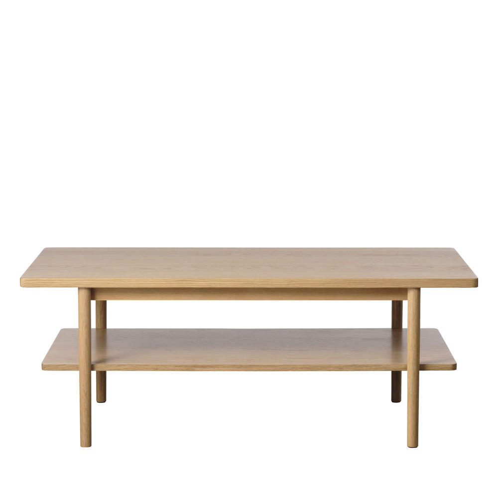 COUCHTISCH aus Holz 120x60 cm - CLANE - color_light_wood - Eschefarben, Holz (120/60/45cm) - Drawer