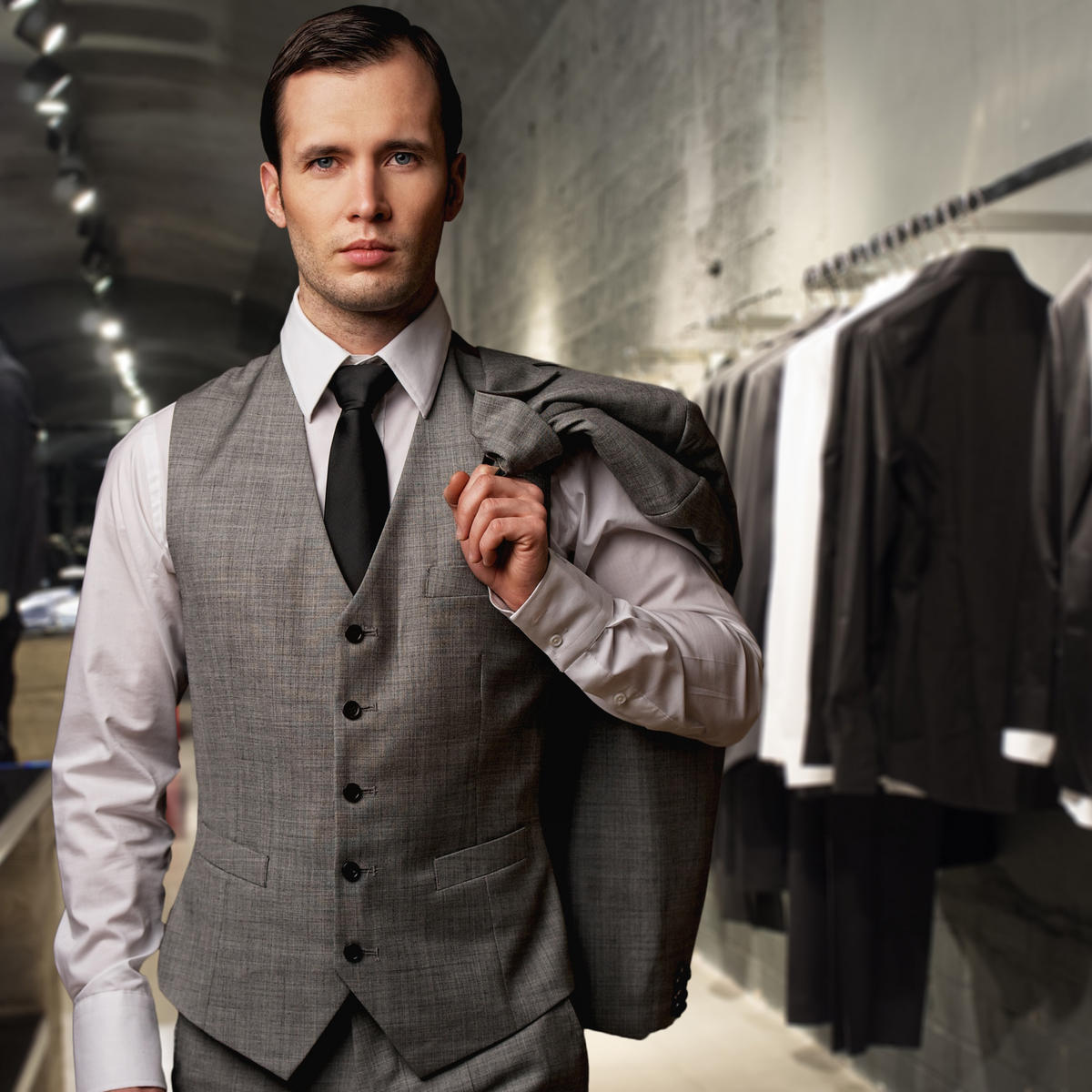 10XVEŠIAKY na oblek - modrá, kov/plast (45/19/3.5cm) - Relaxdays