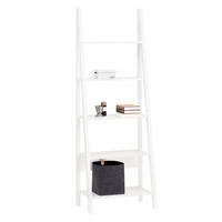 LEITERREGAL Weiß - Weiß, Holzwerkstoff (64/180/39cm) - SoBuy