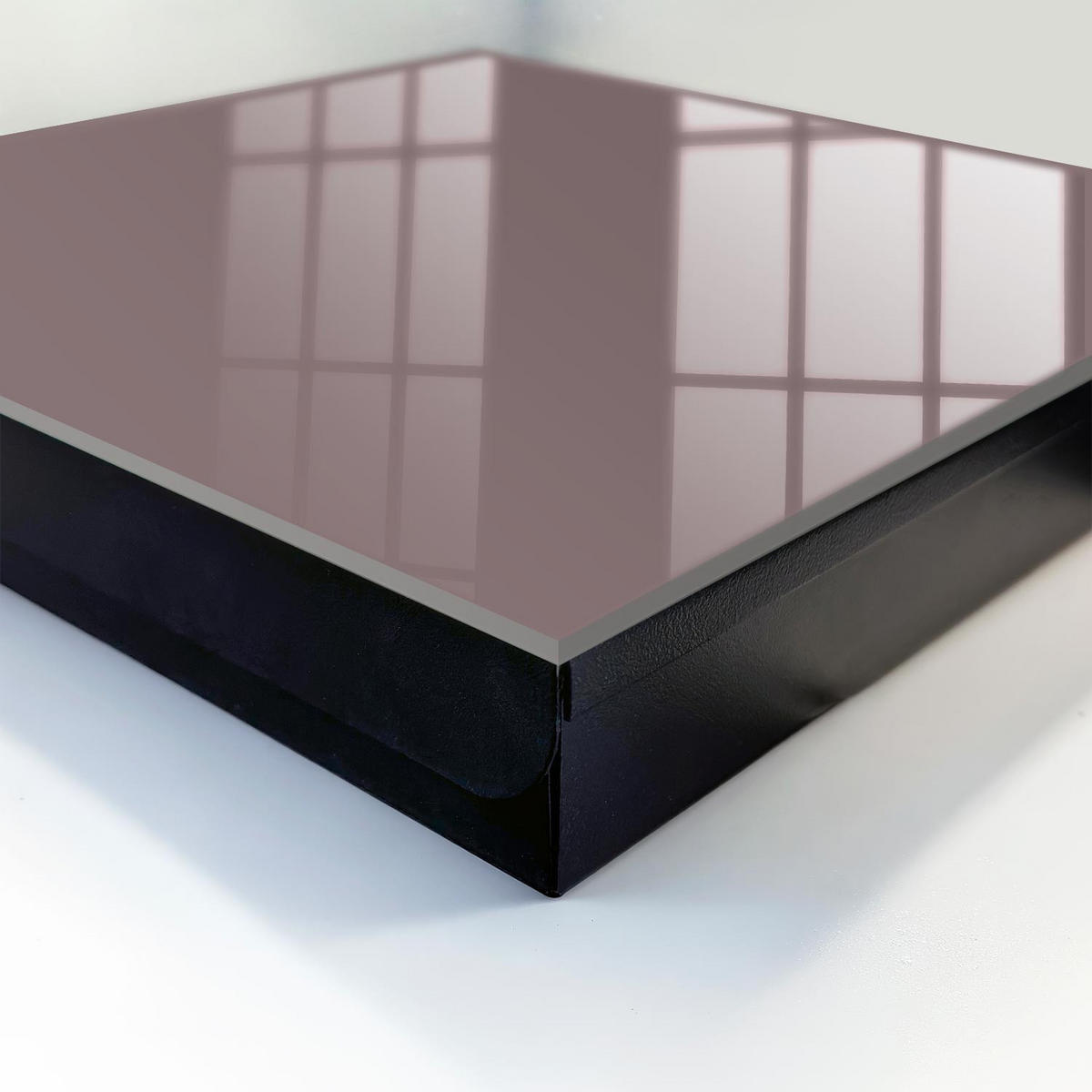 SCHLÜSSELBOX Schwarz 30x30 cm- Türöffnung nach rechts - Aschbraun - Braun, Metall (30/30/5cm) - TULUP