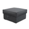 POUF FERA Graphitfarben 65x65 cm - Graphitfarben, Textil (65/38/65cm) - MASSENO