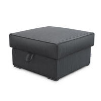 POUF FERA Graphitfarben 65x65 cm - Graphitfarben, Textil (65/38/65cm) - MASSENO