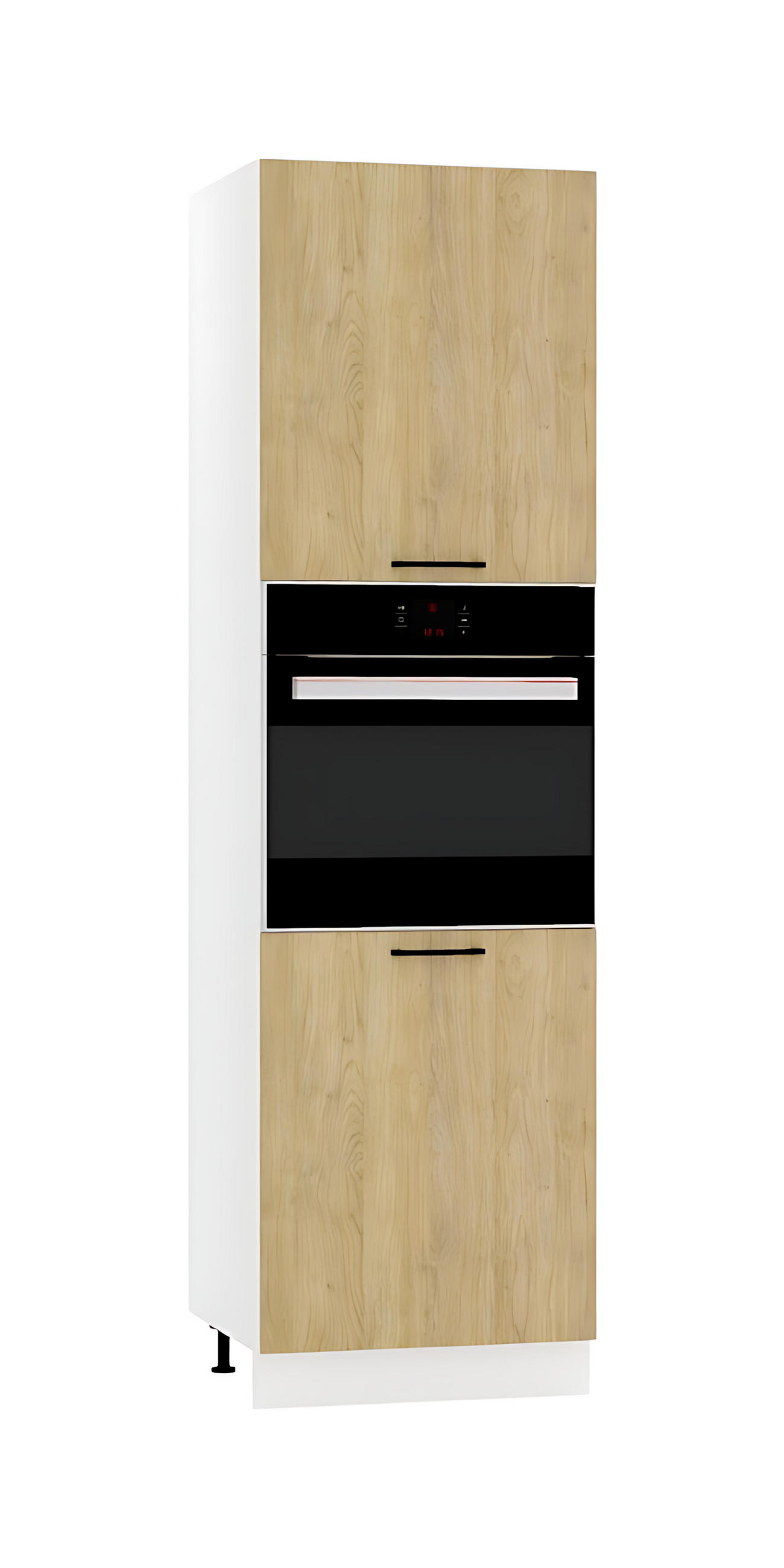 MIKROWELLENUMBAUSCHRANK D60PK/2133 P/L - Dnoria - Elegante Geräte-Integration - Eiche Artisan, Holz/Metall (60/213.3/56cm) - ROYAL24_MARKT