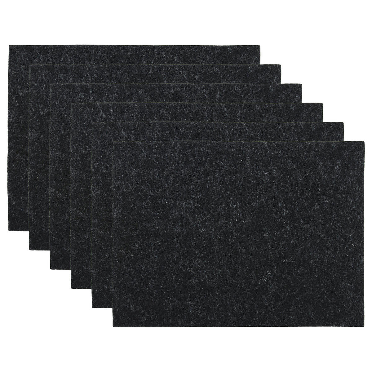 TISCHSET (6er Set) Felto - Schwarz, Textil (45/33cm) - Butlers