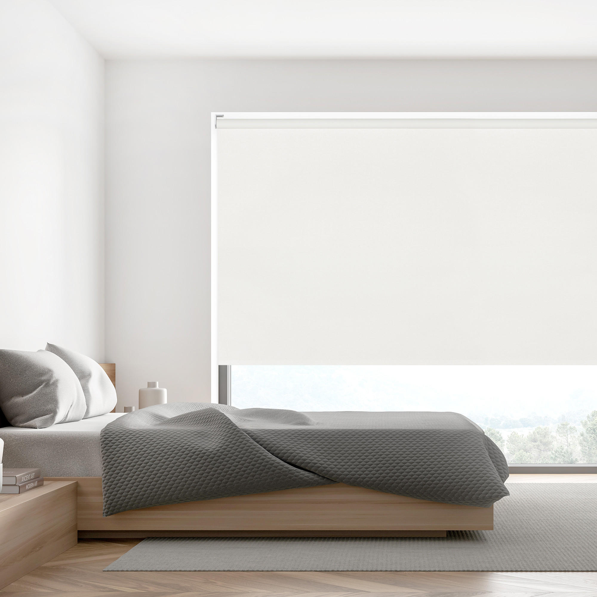 VERDUNKELUNGS- und Thermorollo Sundusk - Weiß, Textil (180/190/190cm) - VIEWTEX