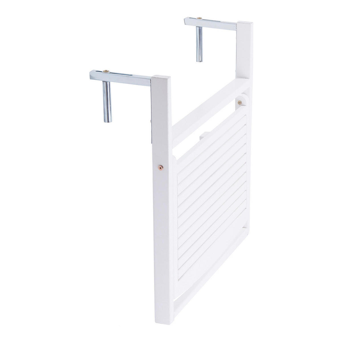 GARTENTISCH Lodge - Weiß, Holz (40/57/64cm) - BUTLERS