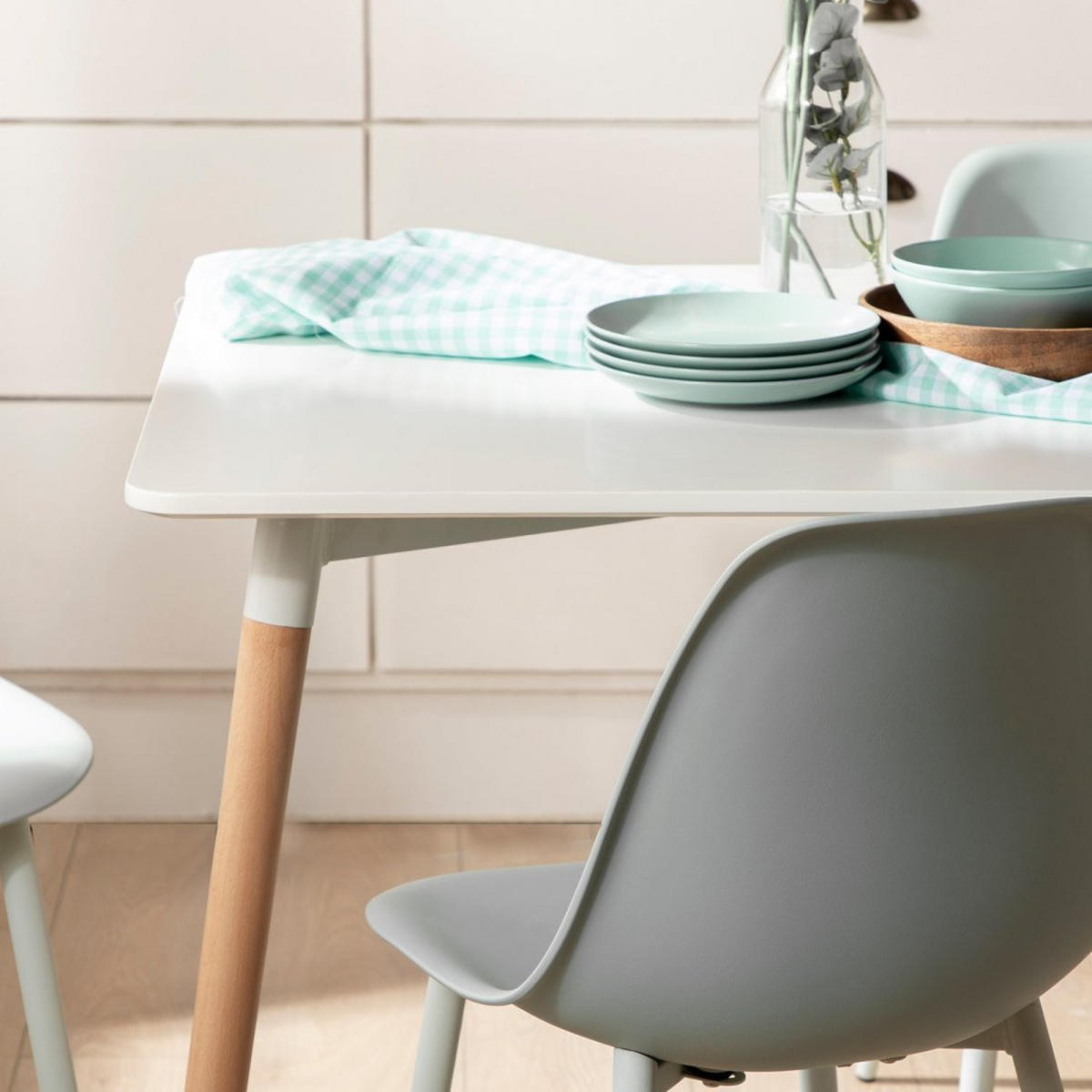 ESSTISCH Gless Weiß 120 cm x 75 cm - Weiß, Holzwerkstoff (80/120/75cm)