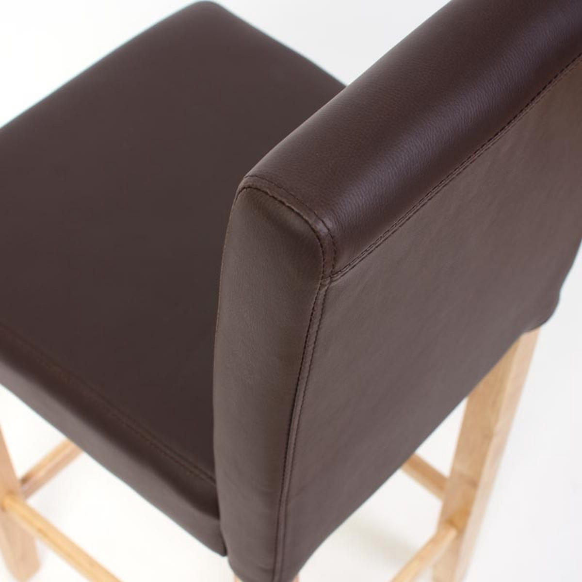 BARHOCKER Braun 2er-Set - Braun, Leder (41/109/50cm) - MCW