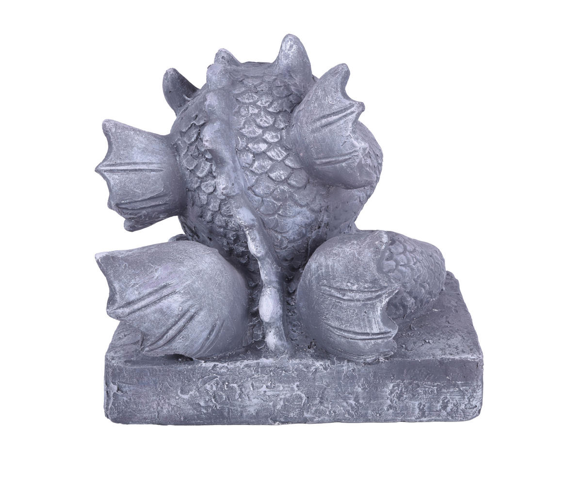 GARTENFIGUR Otto Keramik Grau-Schwarz 28x23x28cm - Grau, Keramik (23/28/28cm) - DELUKE