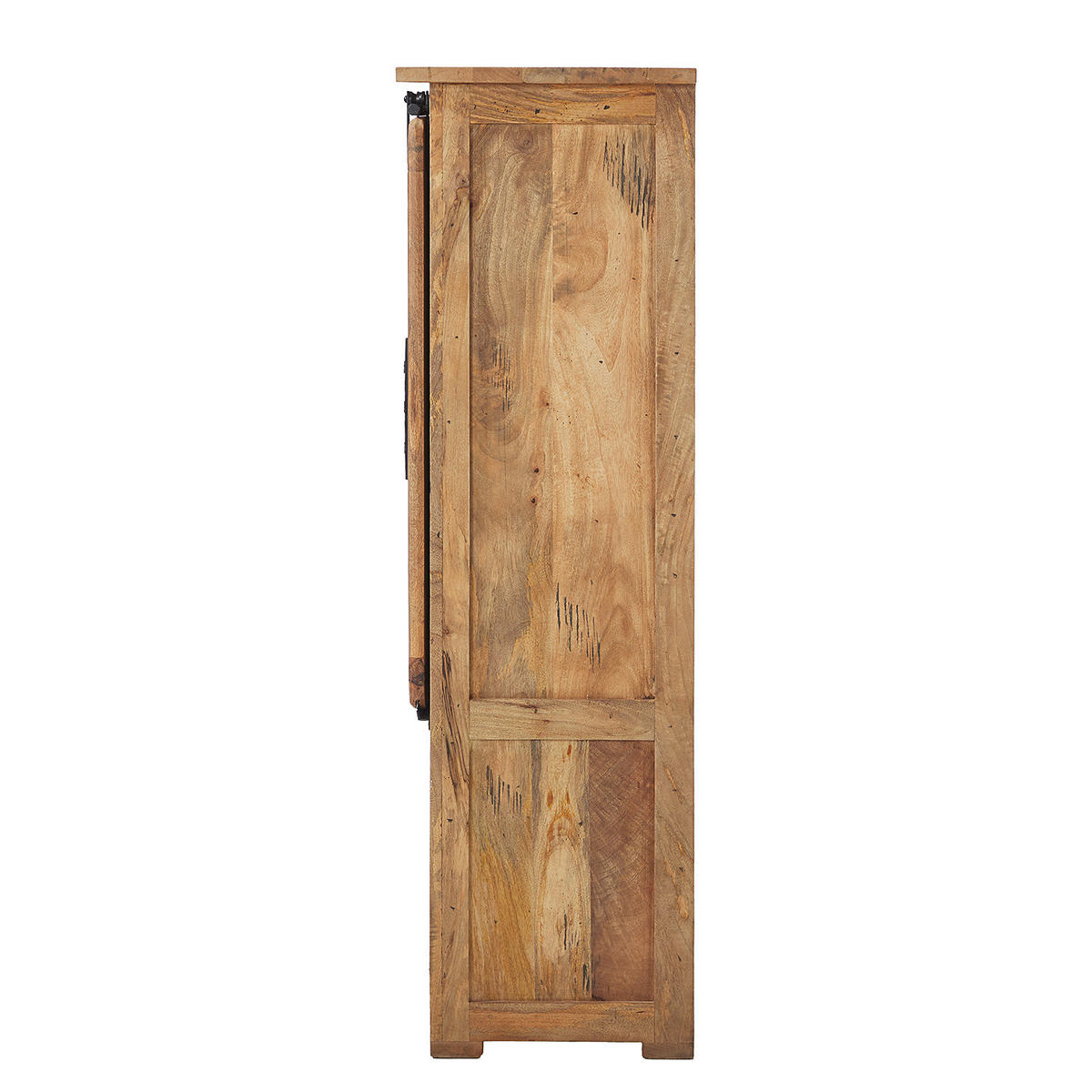 HIGHBOARD - Mango massiv / Eisen - Mango / Schwarz - Braun, Holz/Metall (90/150/45cm) - home24