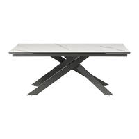 ESSTISCH - 8 Personen, 10 Personen, 12 Personen - Glas, Keramik - Anthrazitgrau, Weiß - COREMA - Anthrazit/Weiß, Glas/Keramik (100/240/76cm) - Vente-Unique