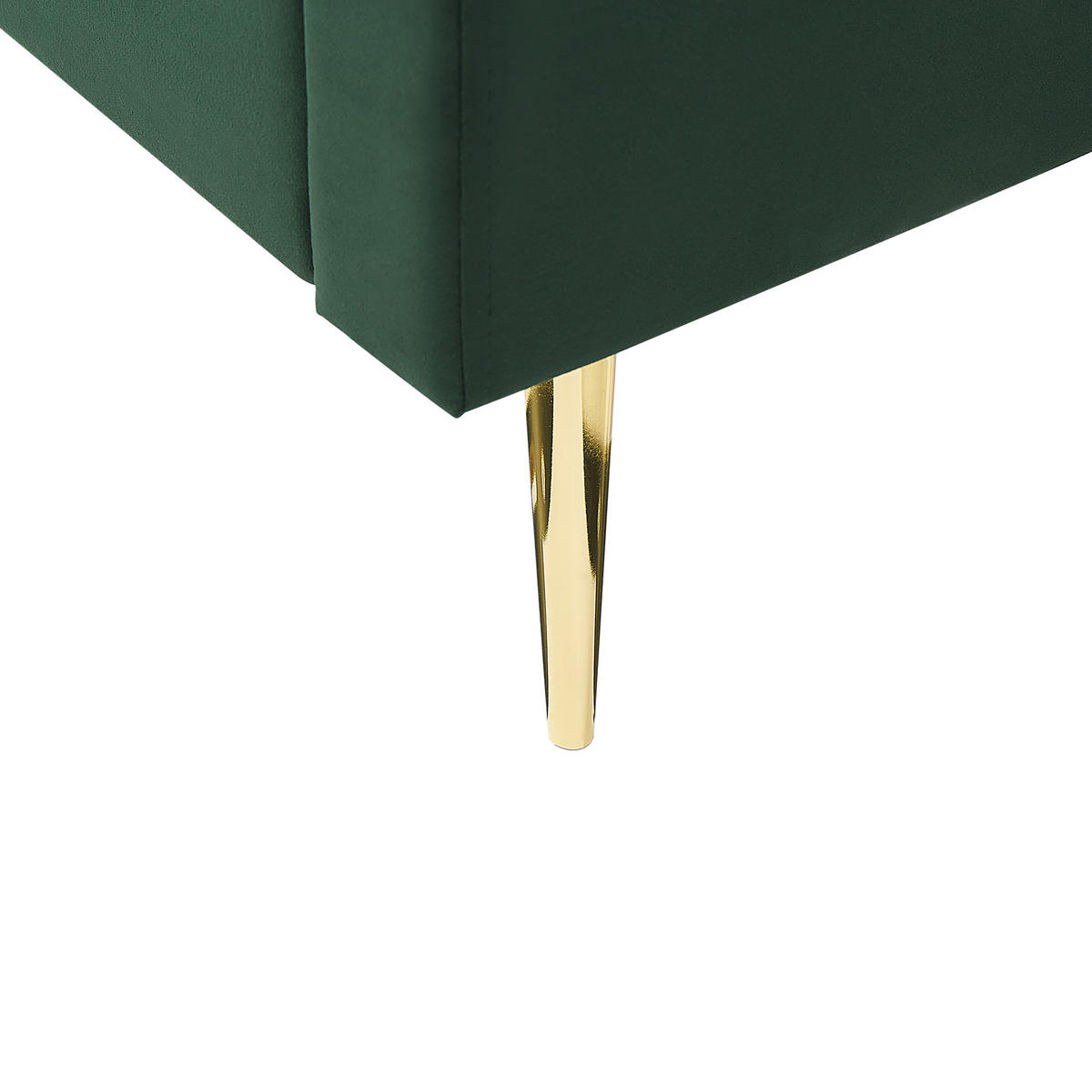 KÁRPITOZOTT ÁGY 180/200cm Smaragdzöld Marville - zöld, textil (180/200cm) - Beliani