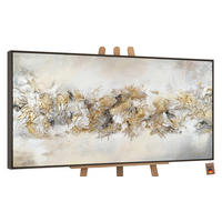 GEMÄLDE Glückslinie Schattenfugenrahmen Grau 100x50 cm - Grau, Holz (100/50cm) - YS-art gallery