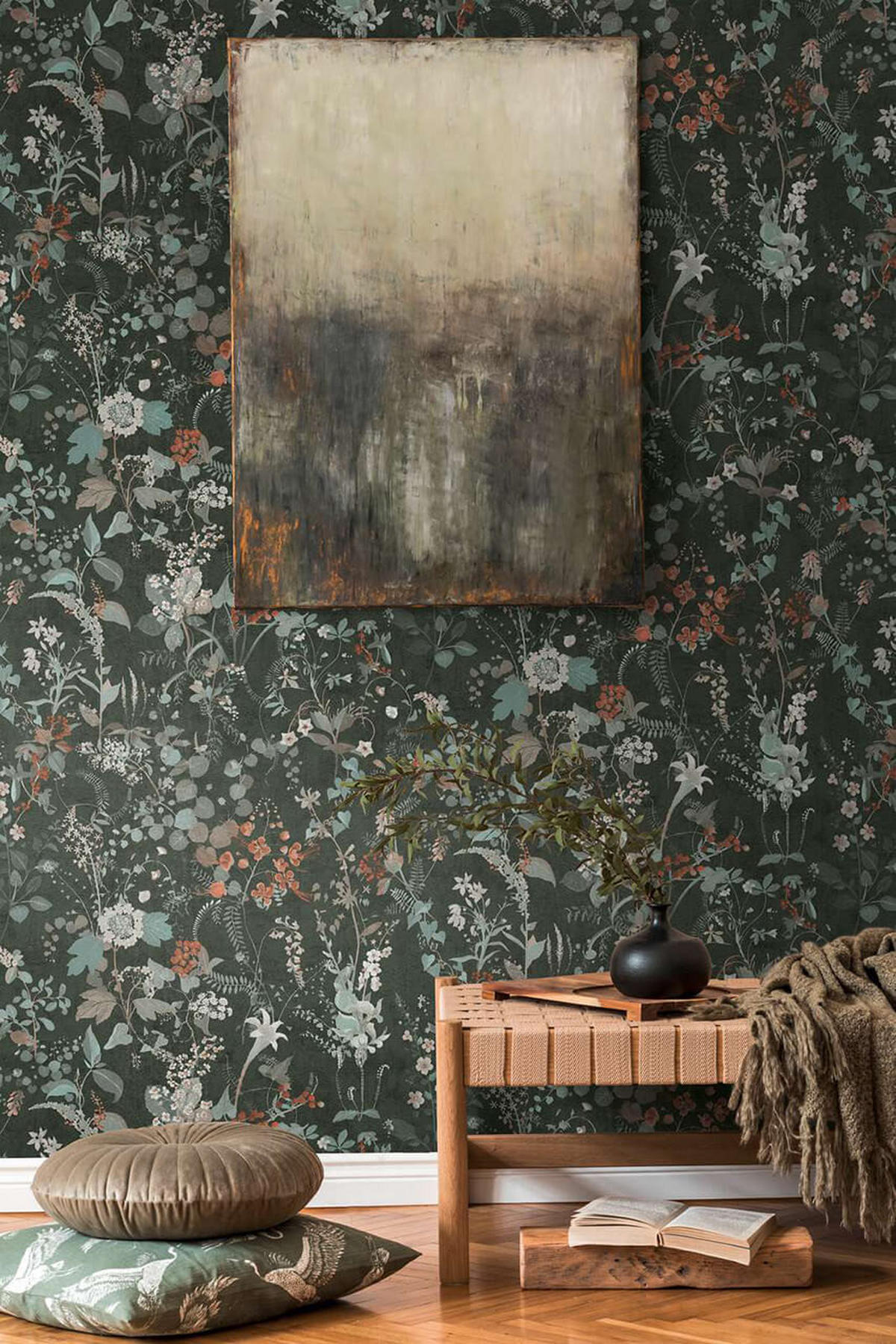 VLIESTAPETE Schwarz 53/1005 cm - Schwarz, Textil (53/1cm) - KUNSTLOFT
