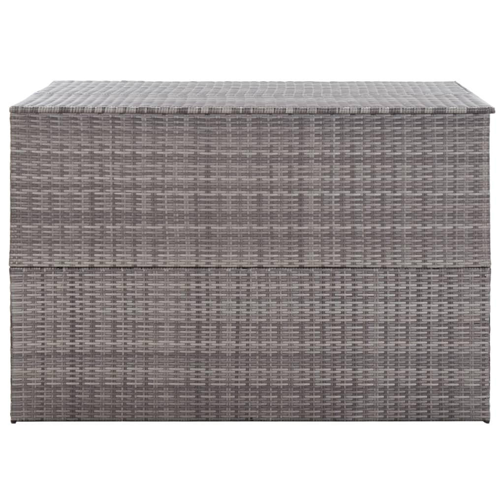 GARDEN-AUFLAGENBOX Grau 150x100x100 cm Poly Rattan - Grau, Kunststoff (150/100/100cm) - furnicato