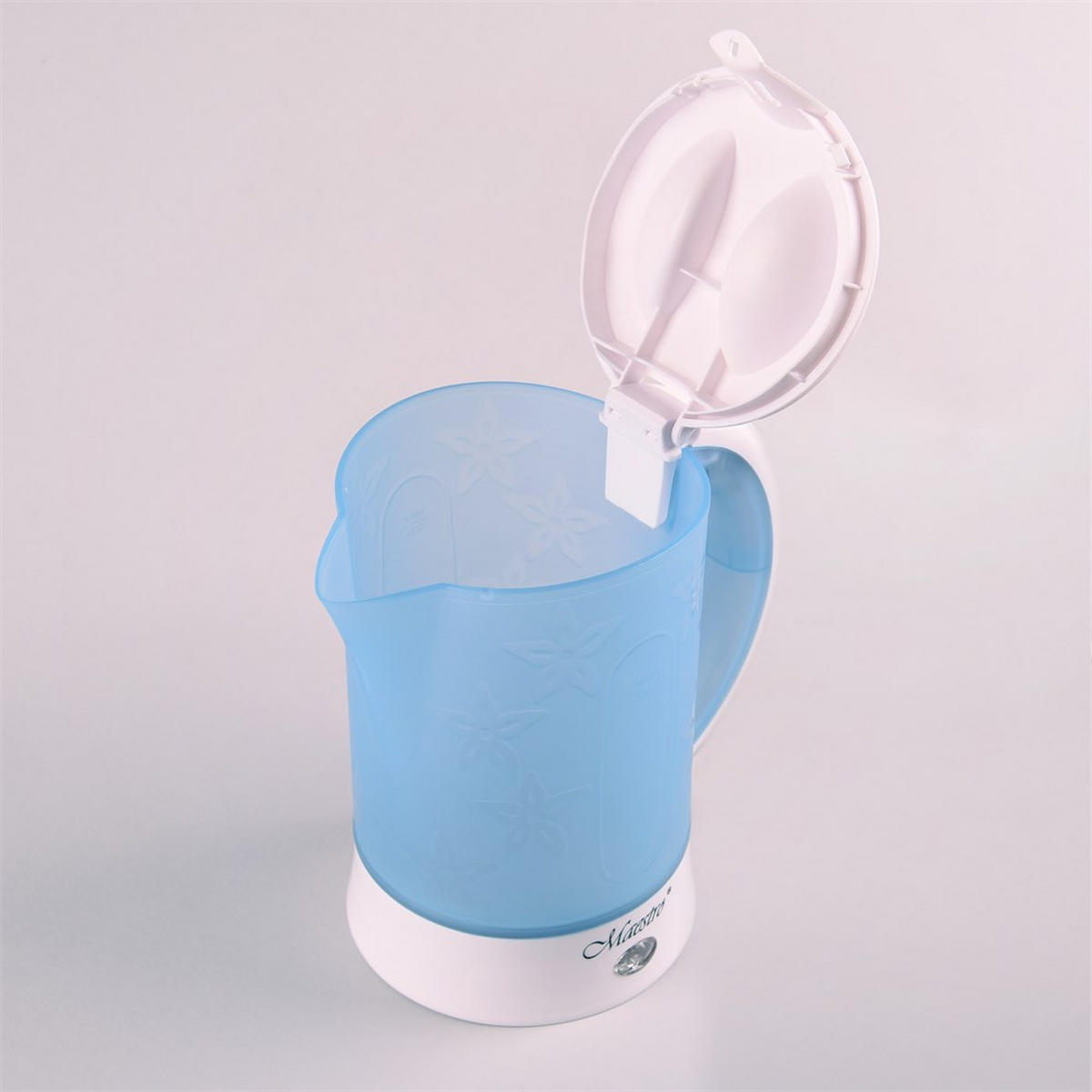 WASSERKOCHER ELEKTRISCH Hellblau 15.5/15.6/17.5 cm MR010 - Hellblau, Metall (15.6/17.5/15.5cm) - Maestro 
