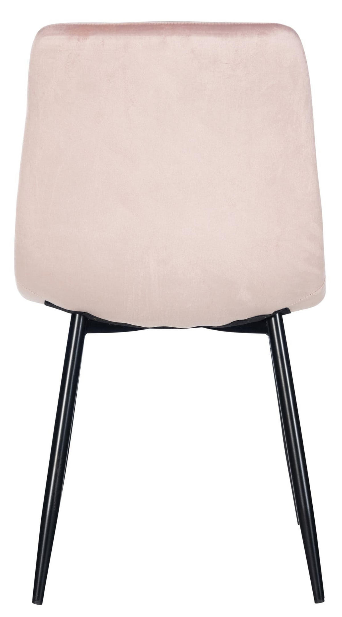 ESSZIMMERSTÜHLE 4er-Set VOUL Pink Samt - Pink, Textil/Metall (45/84/55cm) - DELUKE