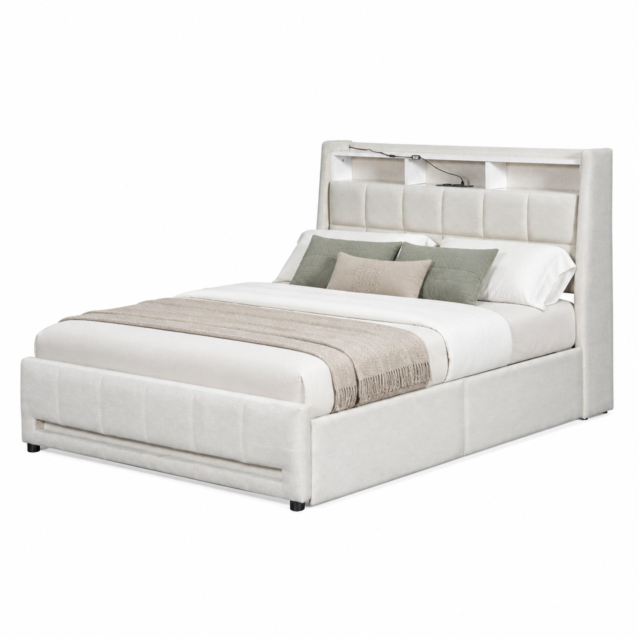 Beauniv Polsterbett Beige 140x200 cm