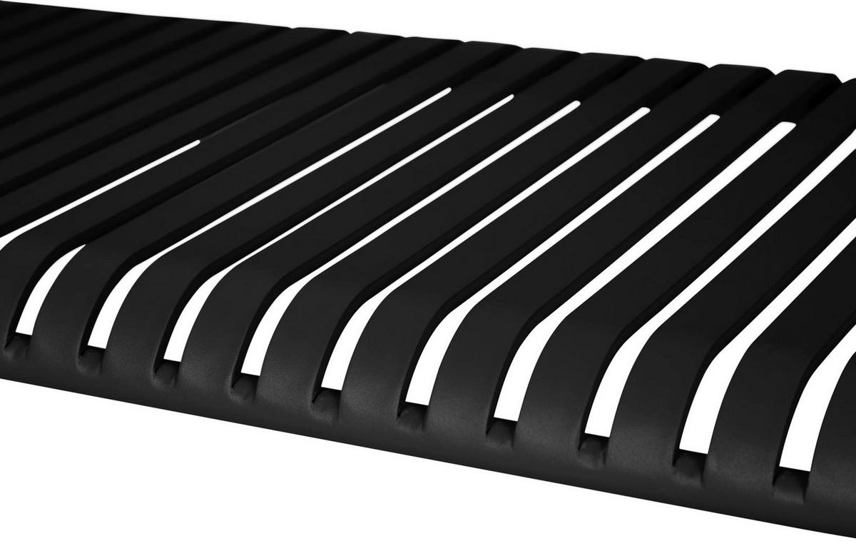 GARTENBANK Schwarz - Schwarz, Holzwerkstoff (140/83/56cm) - ebuy24