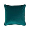 KISSENHÜLLE Samt mit Paspel – dunkelgrün 46/46 cm - Dunkelgrün, Textil (46/46cm) - Homescapes
