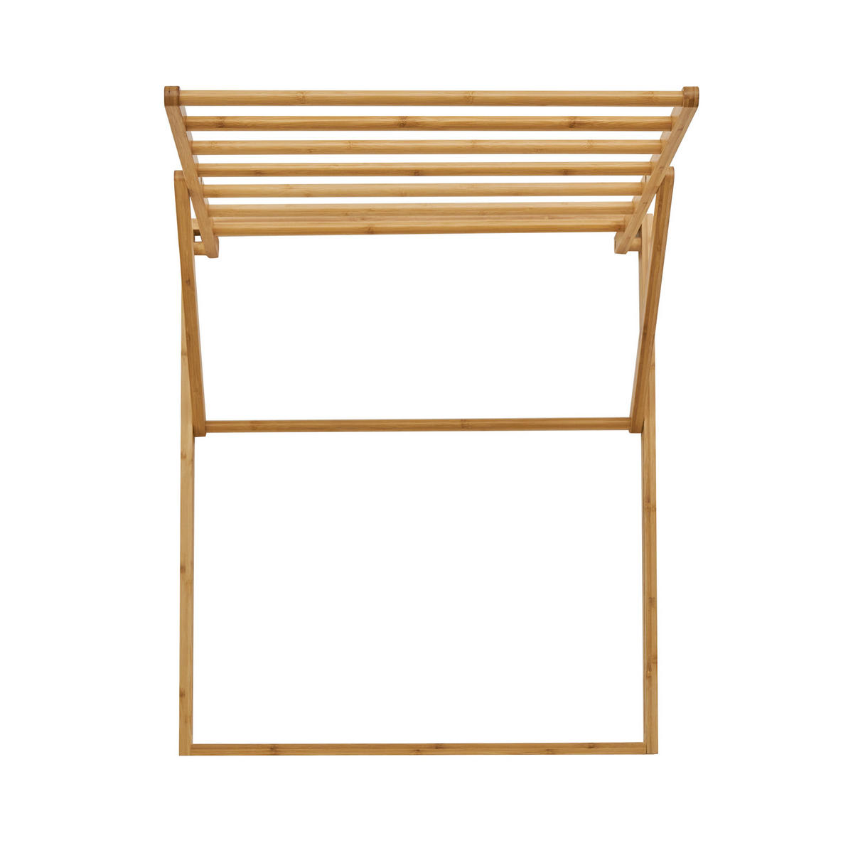 HANDTUCHHALTER Lokka Bambus klappbar - Braun, Holz (69/80/63cm) - SVITA