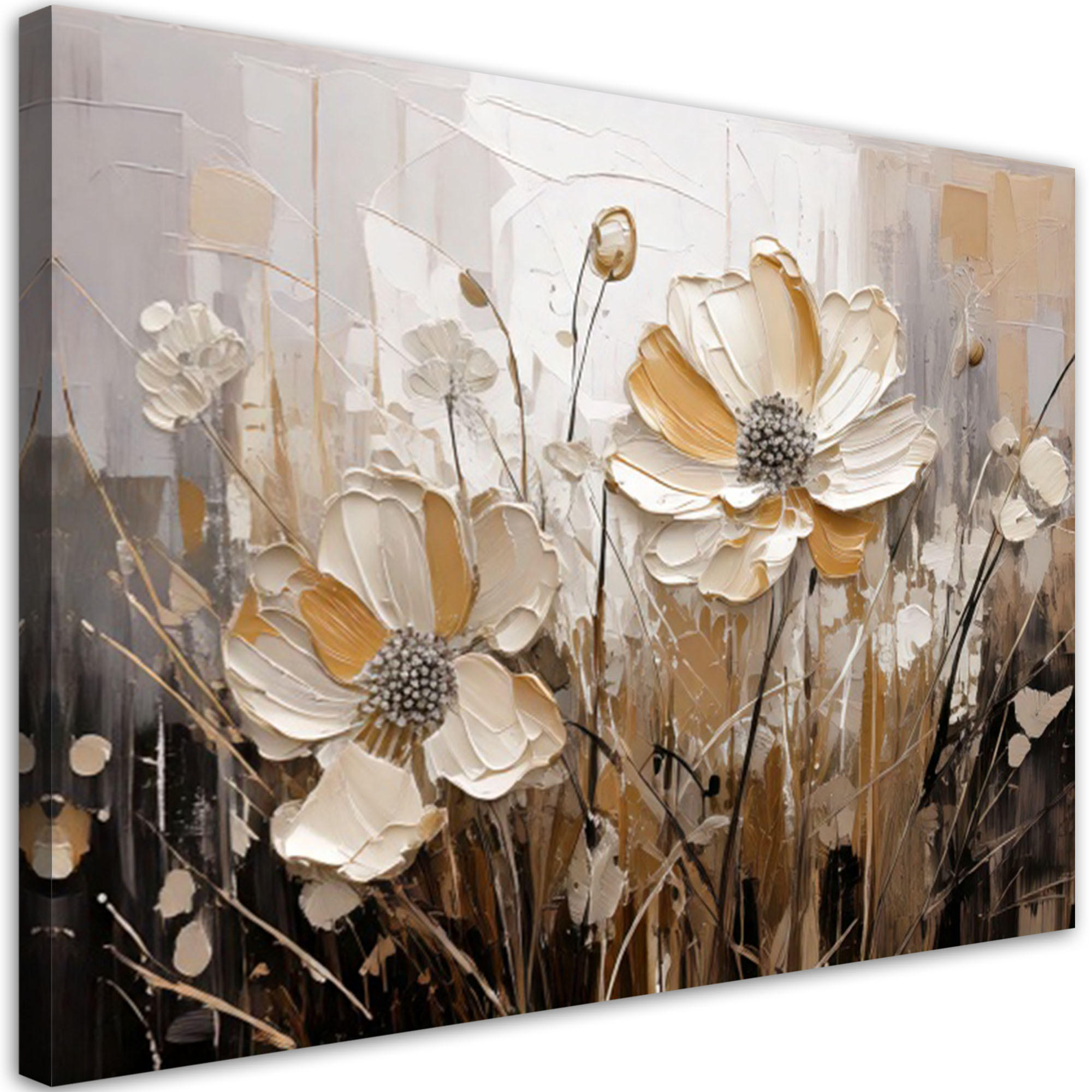 Feeby Leinwandbild Beige 30x20 cm