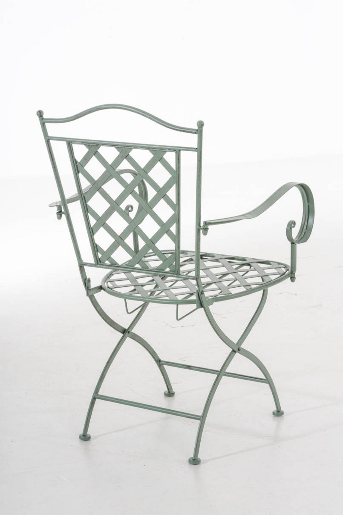 GARTENSTUHL Athan antik-grün - Grün, Metall (56/51/93cm) - TPFGarden