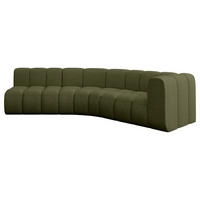 ECKSOFA modulares Sofa Karex-L1 - 308x194x70 cm Grün - Grün, Holzwerkstoff/Textil (308/194cm) - ALTDECOR